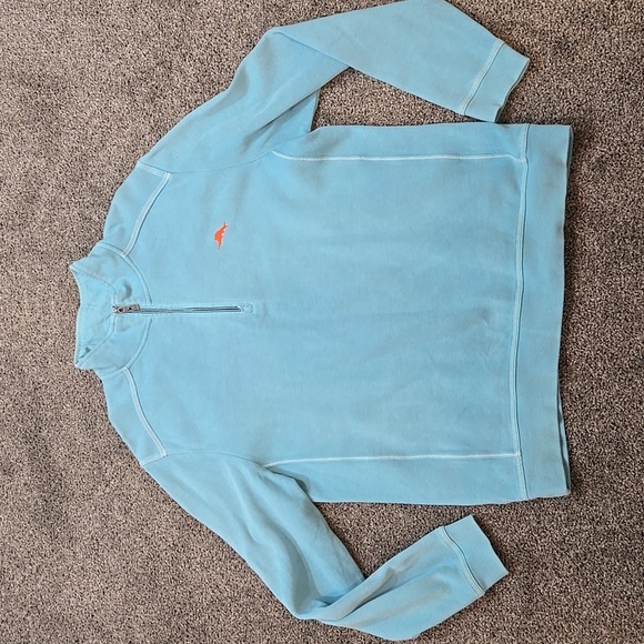 Tommy Bahama Mens Quater Zip Pullover Sweater Sz M - Picture 1 of 8